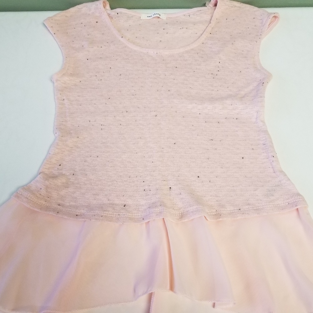 One Story Sleeveless Top Layered Look J101-L